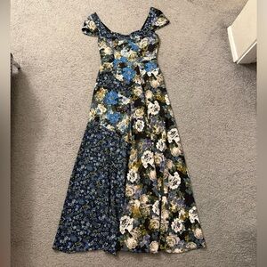 Free People Floral Patchwork Maxi Dress